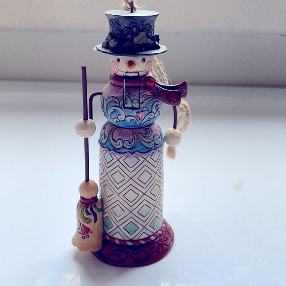 New in box Jim Shore 2011 Snowman Nutcracker Hanging Ornament - Picture 1 of 6